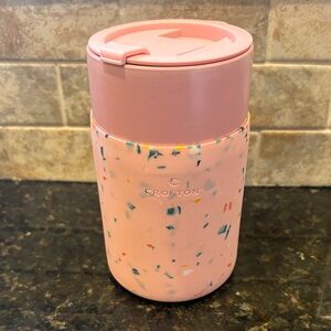 Colorful Pink Tumbler with Speckles